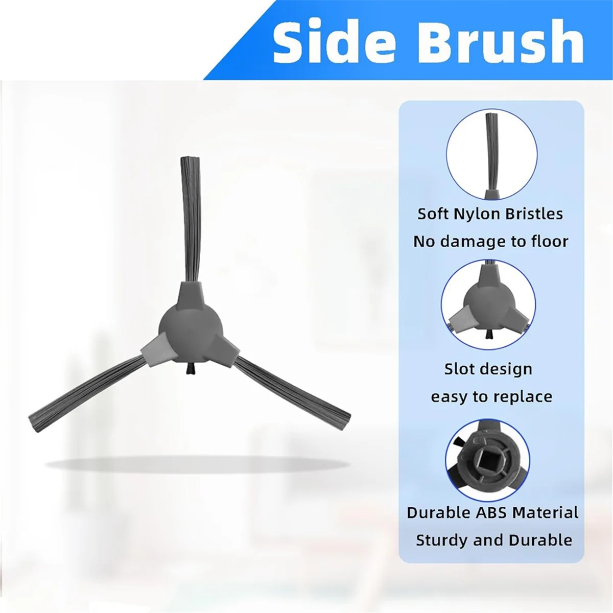 BISM Accessories Kit for ROPVACNIC S1, for Tipdiy G90, for Betboyles V75S, for VIPSUN Z1 Robot Vacuum Replacement Parts