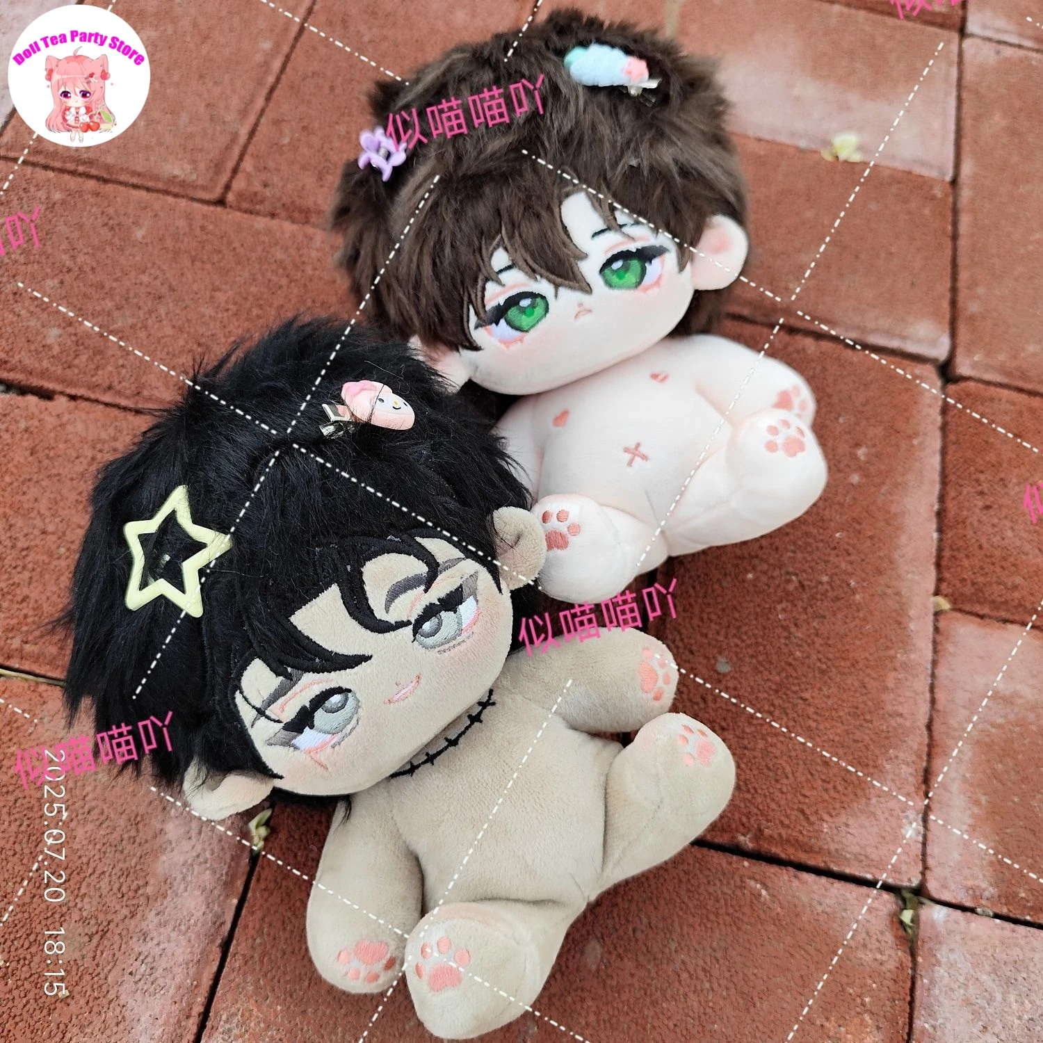

Korea Comic Anime Attribute Handsome Boy Plush Doll Dress Up Clothes Cotton Stuffed Body Plushies Figures Xmas Gift 20cm