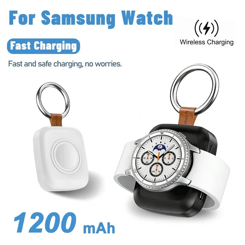 Magnetic Wireless Portable Watch USB Type C Fast Charger for Samsung Galaxy WatchActive1/2,/3/4/5 Pro/6/7/8 Fast Charging Stand