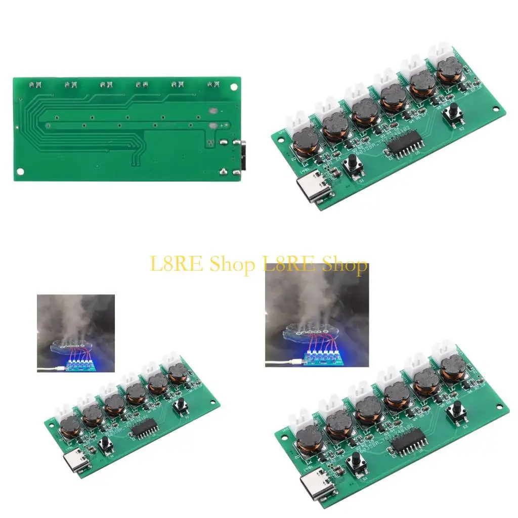 L8RE High Efficiency 6 Sprays Ultrasonic Humidifier Module Atomization Control Board
