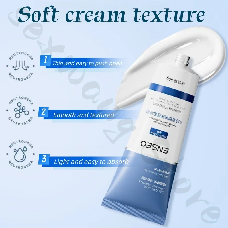 A alcohol facial cream fades fine lines, tightens and brightens skin, moisturizes and improves roughness and dryness 60g