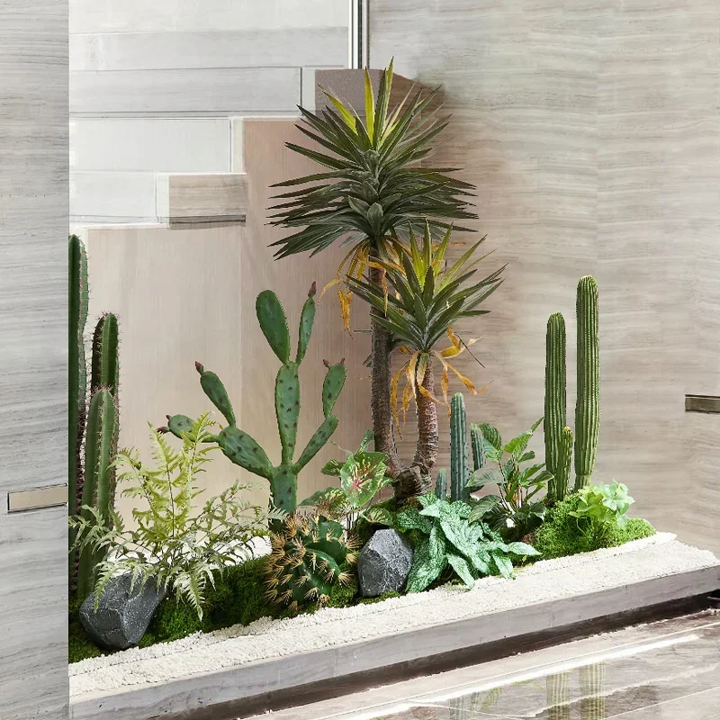 Simulated cactus landscape sand plant cactus decoration creative floor potted ornaments