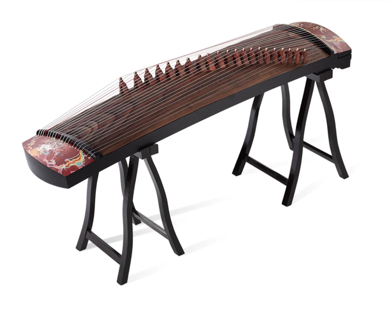 Guzheng 125Cm Professionele Uitvoering Herten Schilderij Chinese Snaarinstrument