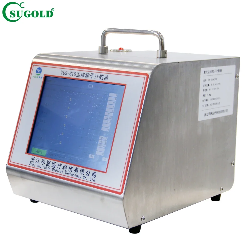 Portable Particle Counter With Built-in Printer Laser Dust Airborne Particle Counter For Clean Room