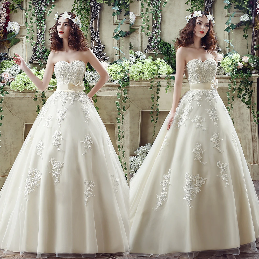Customized Sleeveless Sweetheart Appliques Floor Length Bow Платье Корейский Стиль فساتين حفلات التخرج Prom Dresses فستان احمر