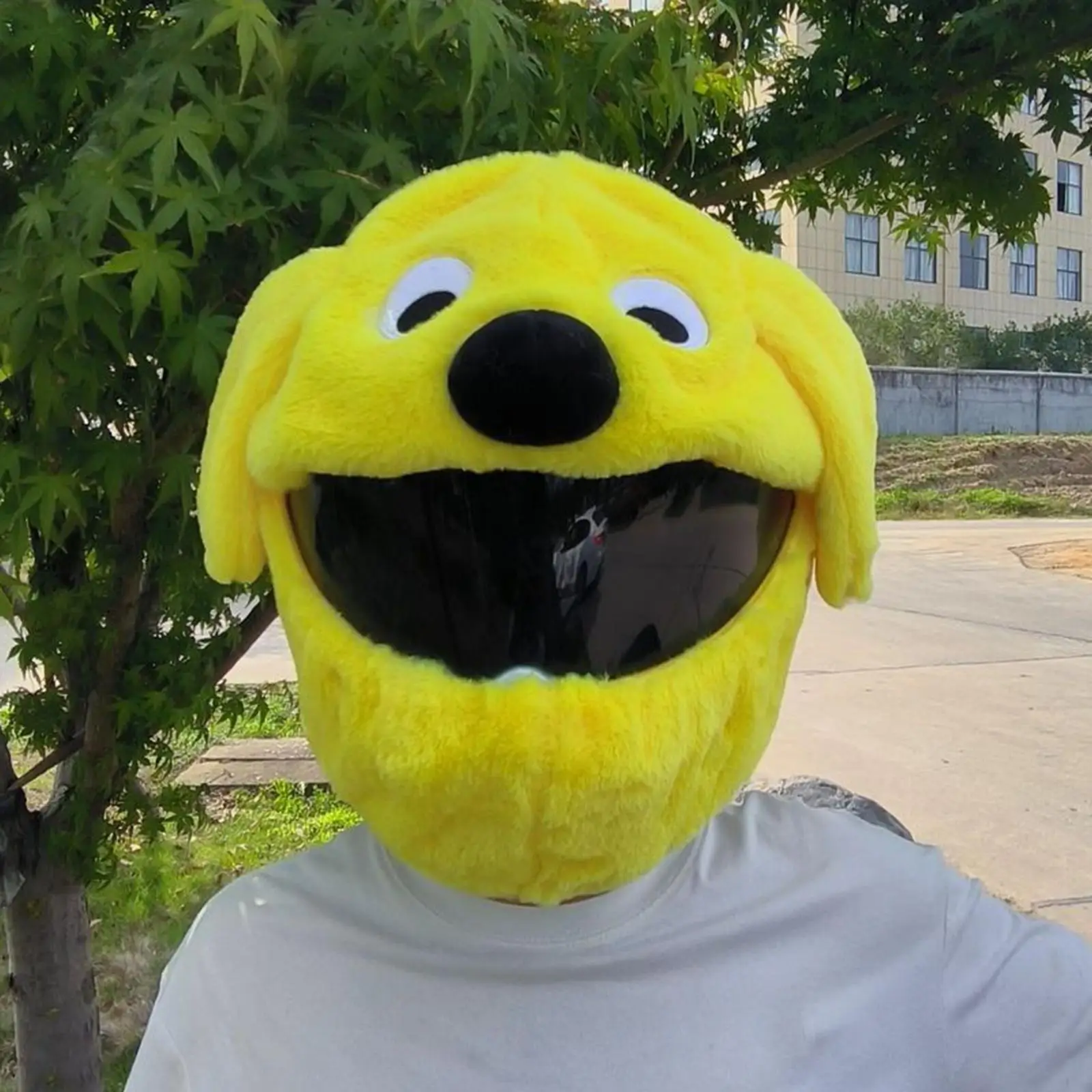 Universal Motorcycle Helmet Cover Fun Gifts Eye Catching Plush Sleeve Soft Protective Cover To Stand Out Riding Fun