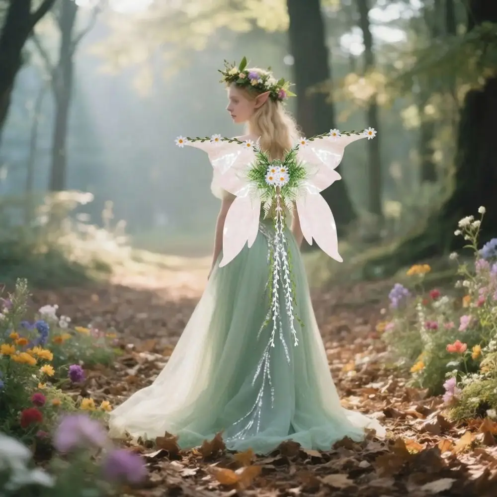 Creatieve Bloem Vlinder Vleugel Cosplay Props Grote Cosplay Vleugel Dansshow Sparkle Cosplay Kostuums Stadium Catwalk Accessoire