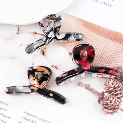 Fashion Acetate Women's Hair Clips Cross Crab Claws Girls Kids Mini Barrettes Hairpin Korea Hair Accessories