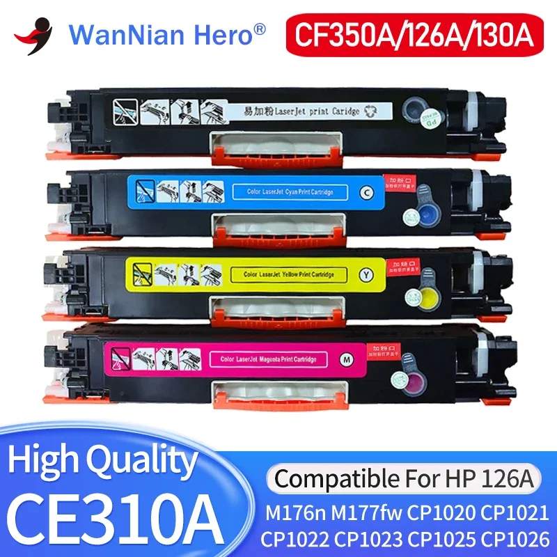 Compatible Toner Cartridge CE310A 310a ce310 CE311A CE312A CE313A for HP 126A LaserJet Pro CP1025 1025nw M275mfp M175a M175nw