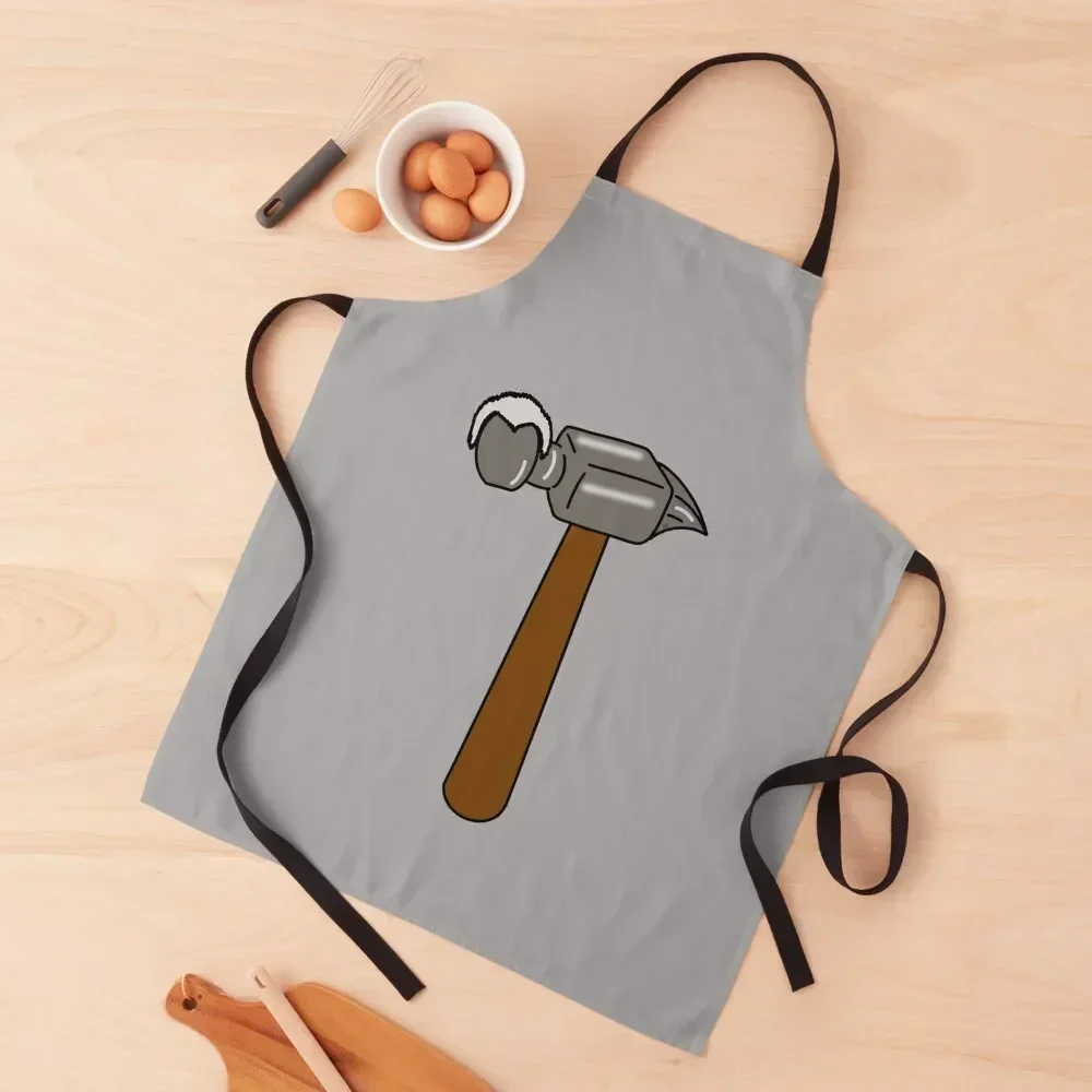 

Hammer head with white hair Apron innovative kitchen and home items Nursing Women Kitchen Customizable Apron