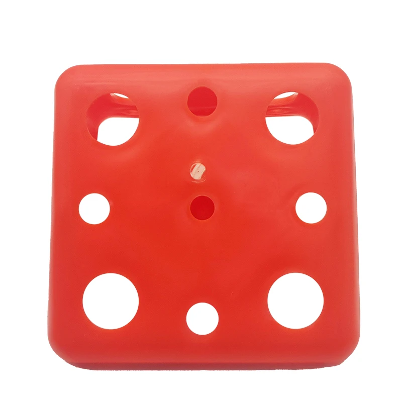 Red/Green Salt Block Holder Goat Mineral Block Tray Bite Resistant Save Space Cattle Sheep Horse Lick Brick Container for Farm