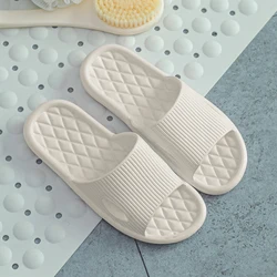 Lingge Solid Color Indoor Soft-Soled Non-Slip Waterproof Slippers For Bathroom And Shower