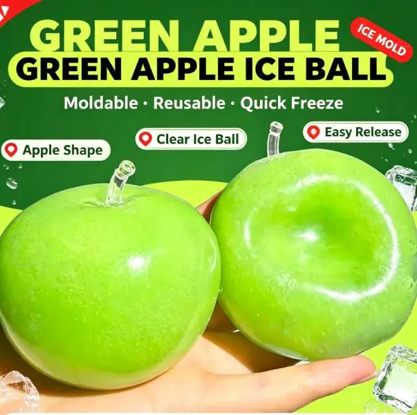 Green Apple Slushie Squishy Fidget Toy ASMR Crunchy Moldable Non‑Bounce Stress Ball Slow Rising Sensory Stress Reliever Grip