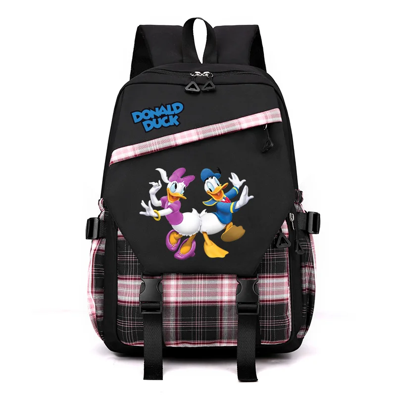 

Disney Donald Duck Backpack for Girl Anime School Bag for Teenager Canvas Laptop Back Pack Women Rucksack Cartoon Anime Backpack