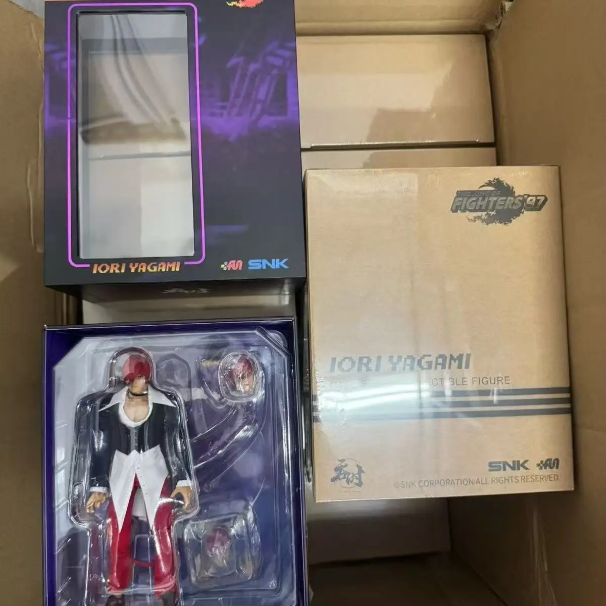 متوفر في المخزون SNK Swallowing Time Studio Boxing King '97 Bashen Temple 1/12 دمية قماشية متحركة