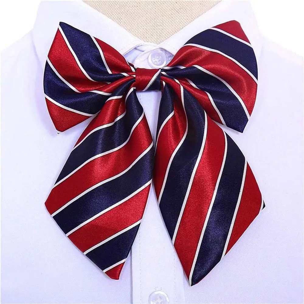 

Stripe Airline Stewardess Necktie Korean Style Nurse Neck Wear School Students Neckties Bank Teller Neck Tie Sailor Suit Bowtie