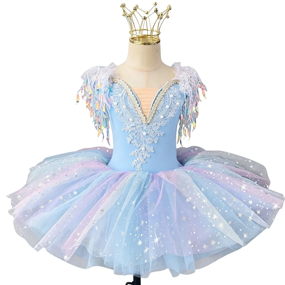 Luxury Embroidered Ballet Tutu Dress for Girls - Princess Ballerina Outfit for Birthday Party & Recital