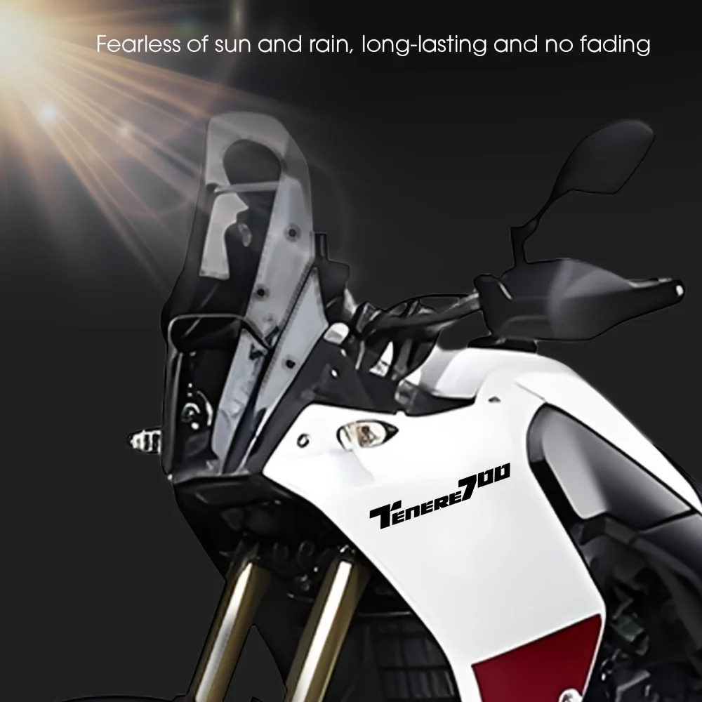 

2 шт./компл. ночные предупреждающие наклейки для мотоциклов Tenere 700, высококачественные клейкие наклейки для более безопасной езды