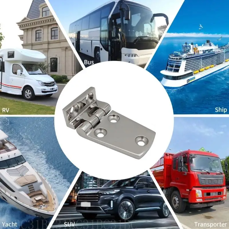 

652F Upgraded Stainless Steel Door Hinges Reliable & Convenient Marine Cabin Door Hinge Replacement Simple Installation