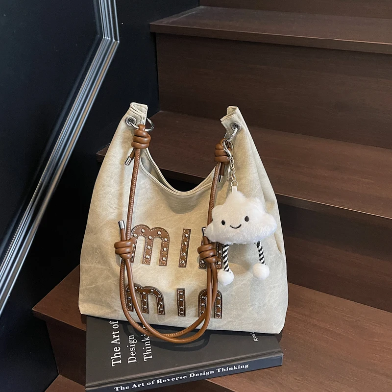 

Модная женская большая сумка, легкий люксовый бренд с элегантным и простым темпераментом, высокая вместимость