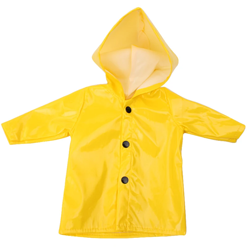 Ours & Generation Doll Waterproof Raincoat American 18 Inch Girl Doll Skirt Children Toys Dolls Clothing Accessories