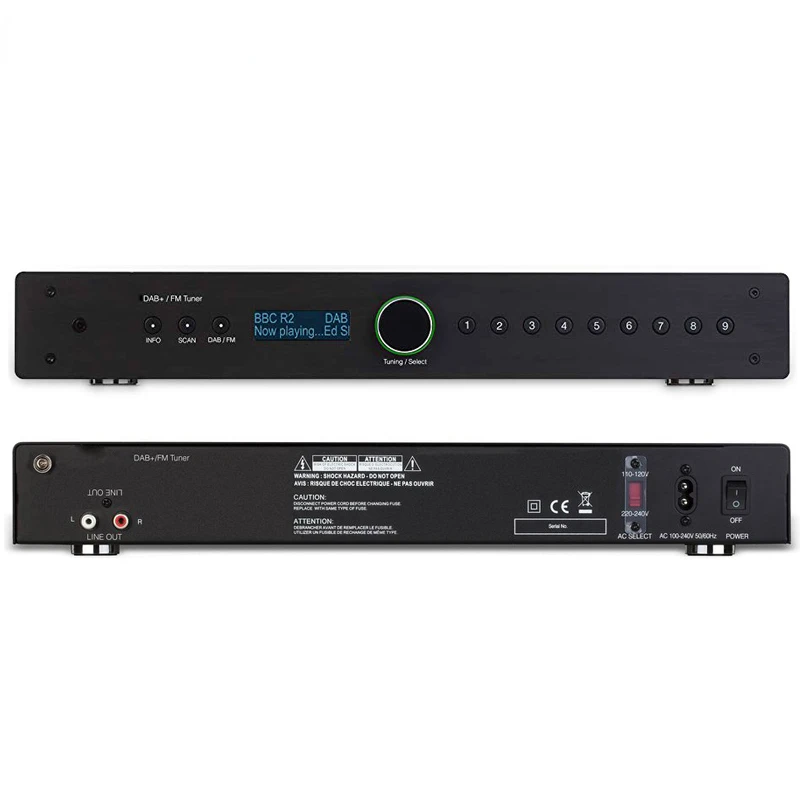 Radio Audio rumah, DAB Hi-Fi Stereo Internet DAB dan Radio FM Tuner dengan Remote kontrol