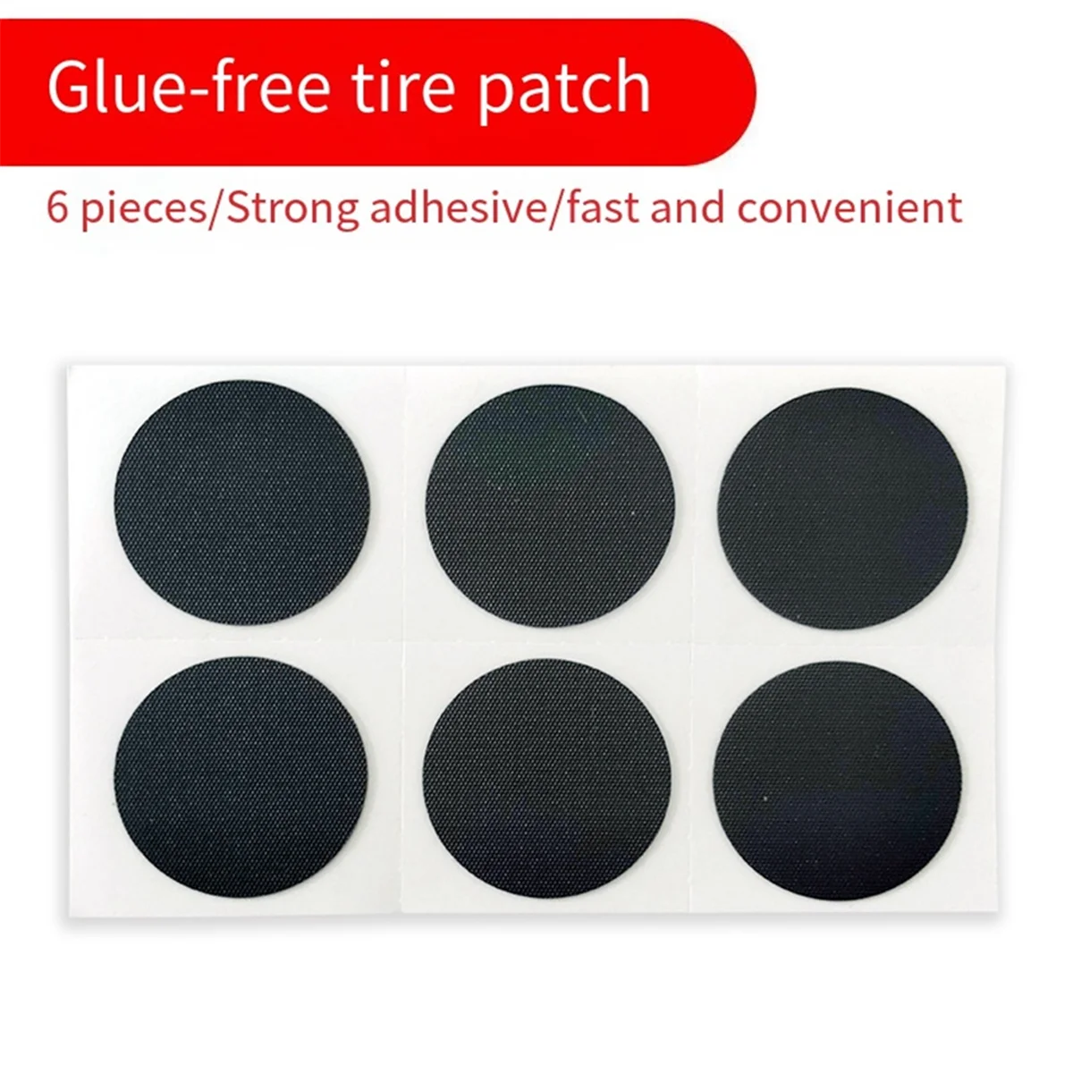 Square Bicycle Tire Patch Glue-Free Tire Patch Bicycle Portable Quick Tire Patch Tool Cycling Equipment Tire Patch