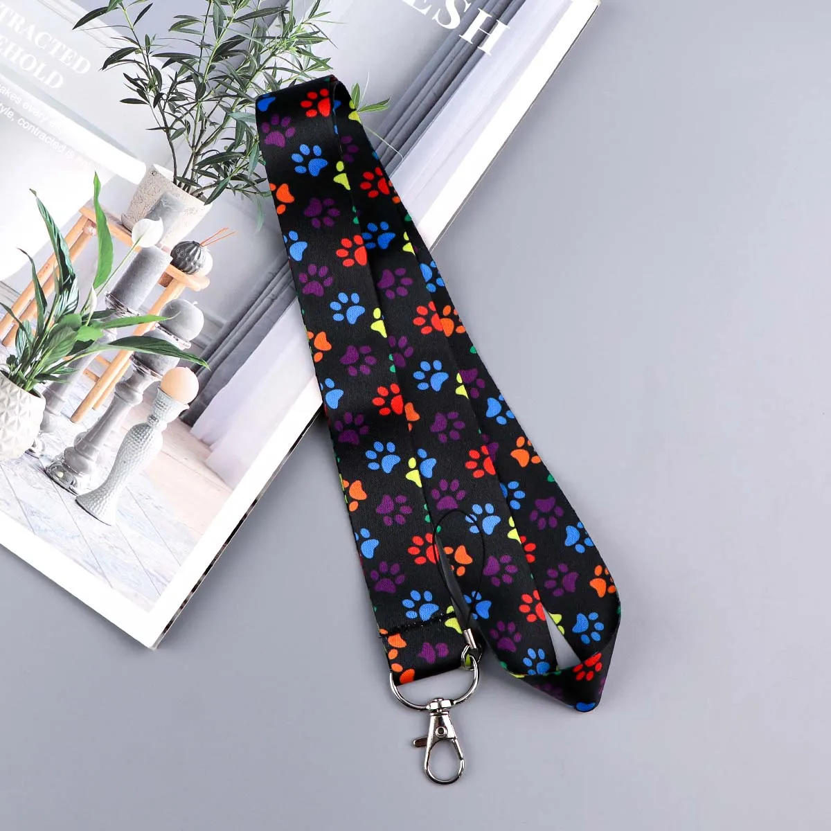 Cute Dog Paws Lanyards for Keys Neck Strap ID Card Gym Cell Phone Straps USB Badge Holder DIY Hang Rope Lariat Lanyard