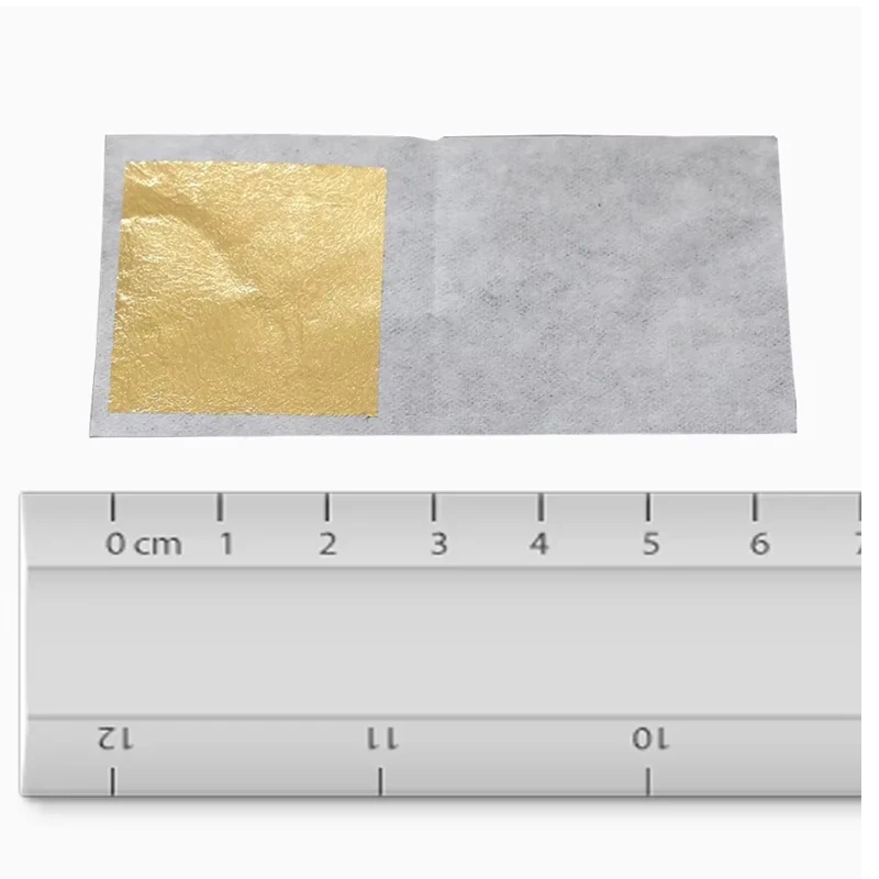 10 قطعة 24 كيلو ورق رقائق الذهب الأصلي في جميع الأحجام المحتوى 99% ورقة رقائق الذهب الحقيقي لتزيين الحرف اليدوية جمال البشرة