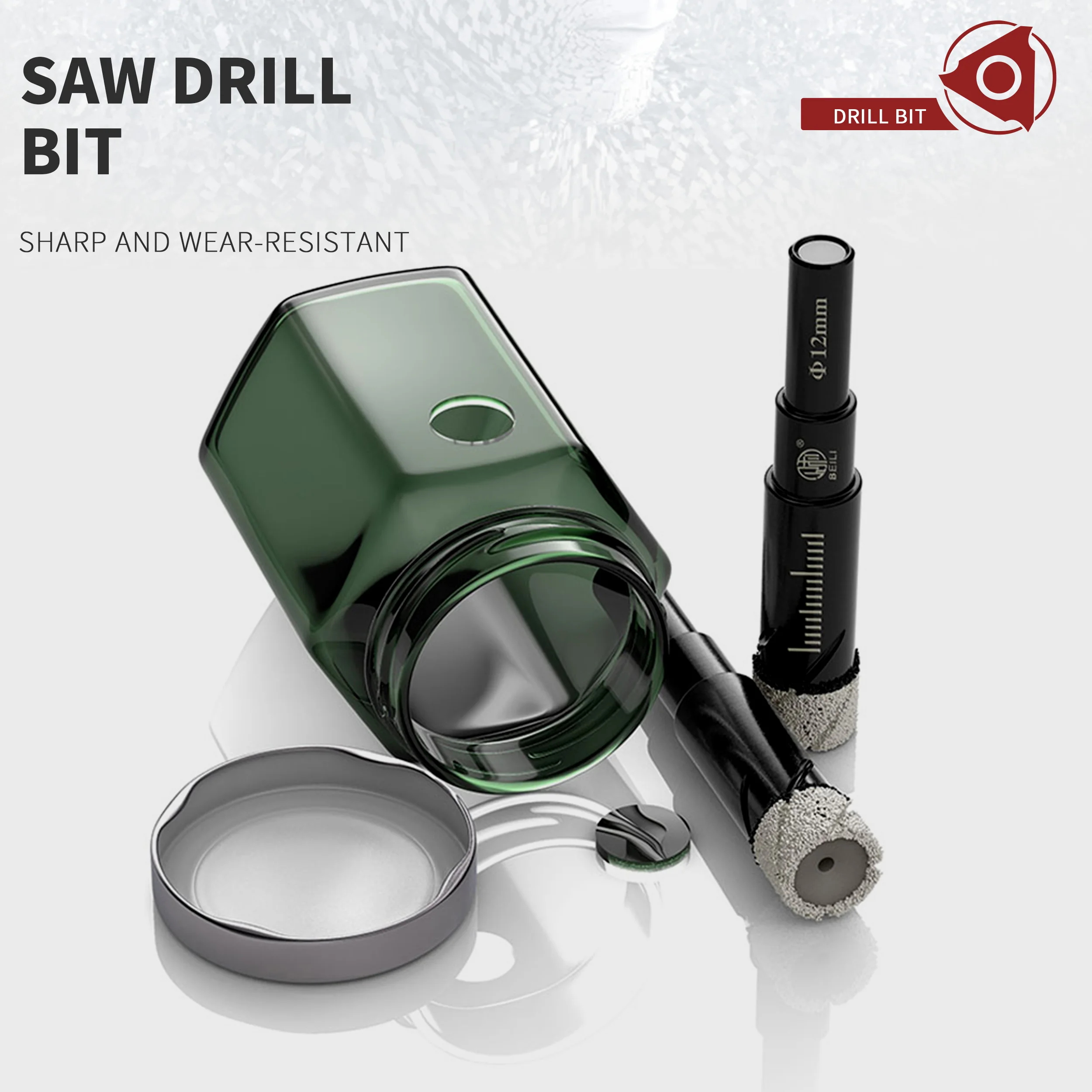Trapano per piastrelle di alta qualità interamente in ceramica vetroceramica piastrelle vetrificate foratura in marmo trapano elettrico a mano speciale Drillbit apri a secco