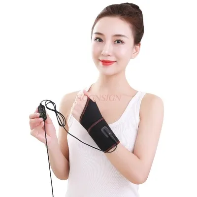 Electric heating wrist guard female moxibustion heating massage tendon sheath guard wrist joint sprain hot compress warm mouse