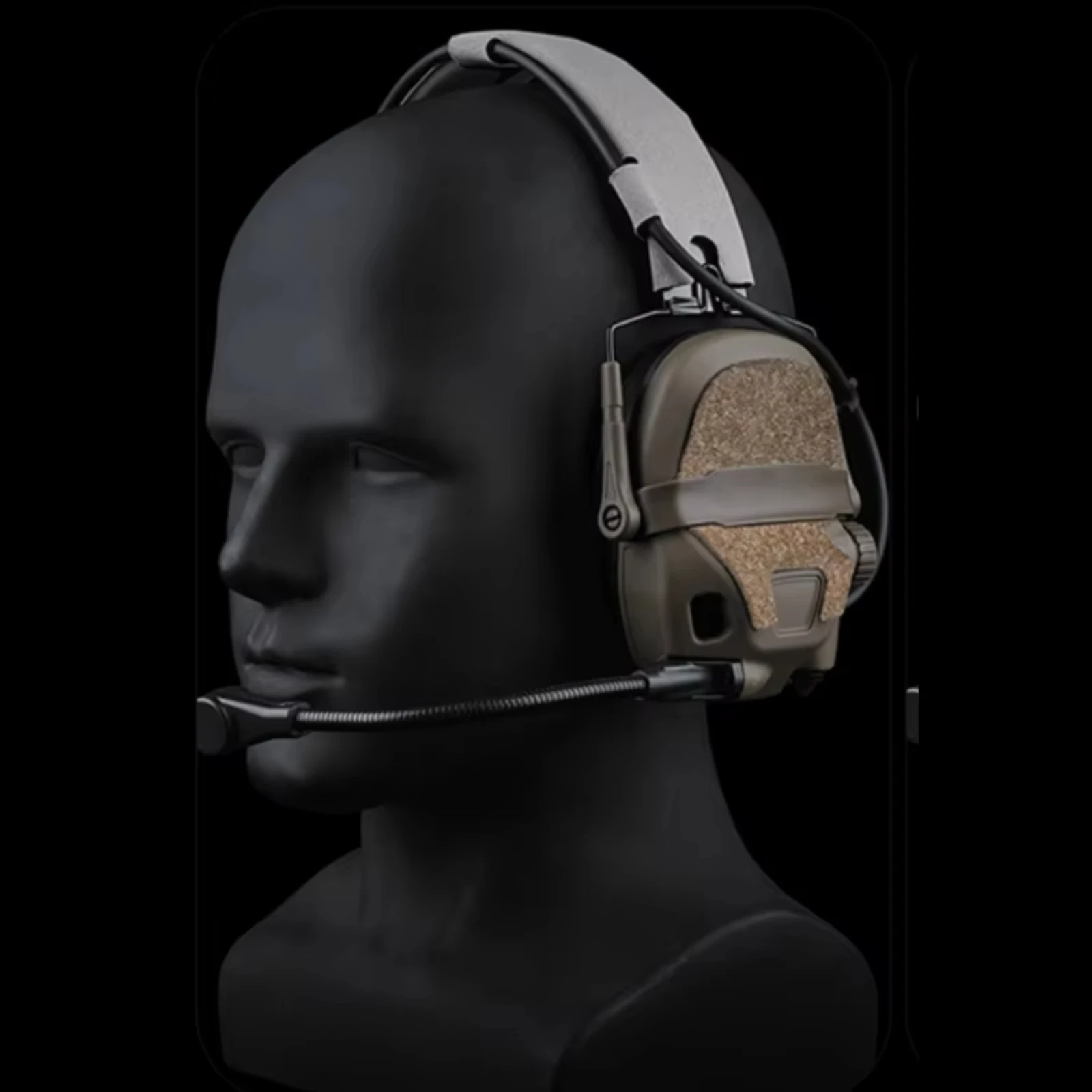 Camouflage Headset Fastener Sticker Magic Patch with Hook & Loop for Amp / GEN 6 Tactical Headset Hunting Shooting Airsoft