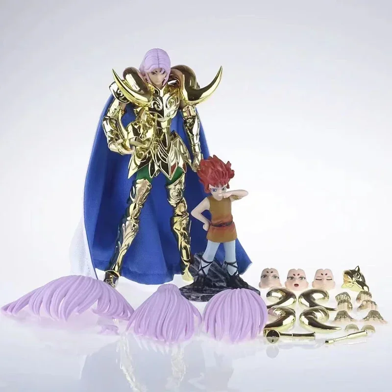 MST Saint Seiya mythe tissu EXM/EX métal bélier Mu corne métallique 24K/OCE/or foncé chevaliers du zodiaque figurine jouet