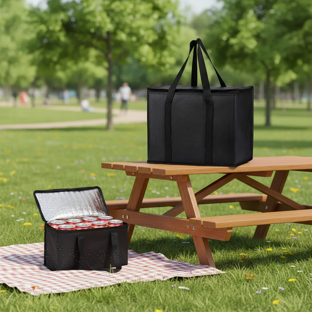 

Большая термосумка для продуктов, складная, многоразовая, мягкая, легкая, для доставки еды, сумка-холодильник для горячих и холодных блюд, сумка-тоут