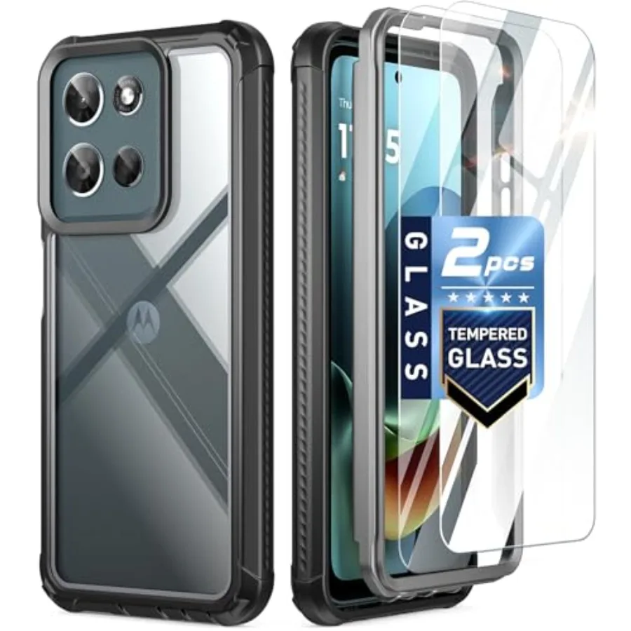 

Guardian Case for Motorola Moto G 5G 2026/Moto G Play 2026, [20FT Mil-Grade Drop Tested], [2 Tempered Glass Screen Protector] F