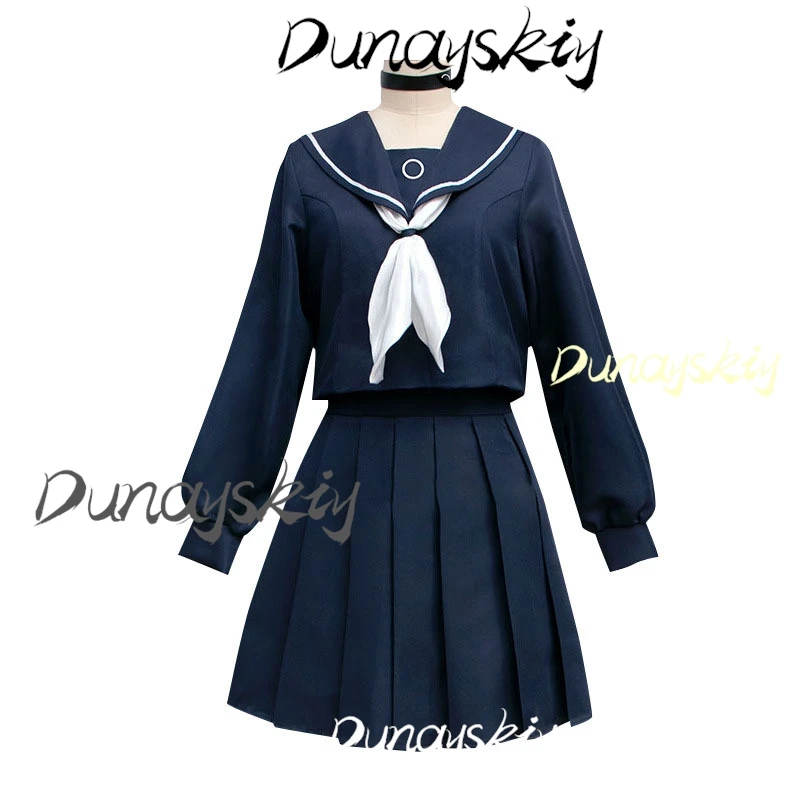 블루 아카이브 Purana 코스프레 의상 가발 애니메이션 Purana Jk 선원 스커트 롱 트렌치 코트 유니폼 여성용 소녀 맞춤형 복장