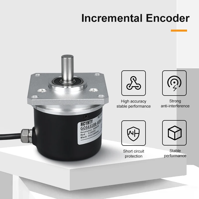 Codificador rotativo electromagnético óptico Incremental, codificador magnético 6310