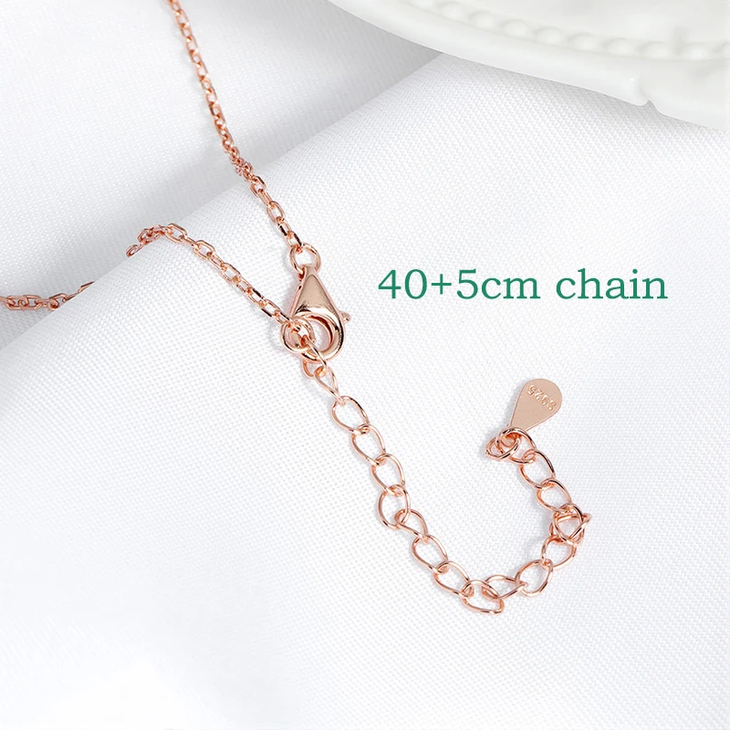 Kalung Moissanite Potongan Marquise 3*6mm Bersertifikat Smyoue, Liontin 9 Batu Permata, Hadiah untuk Wanita, Rantai Berlian Laboratorium, 100% Perak Murni 925 Asli