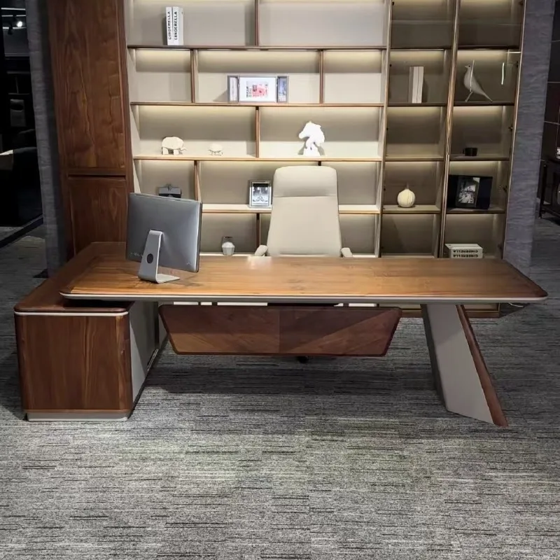Drawers Organizer Office Desk Luxury Reception Conference Study Computer Desk Executive Modern Mesa Escrivaninha Furniture