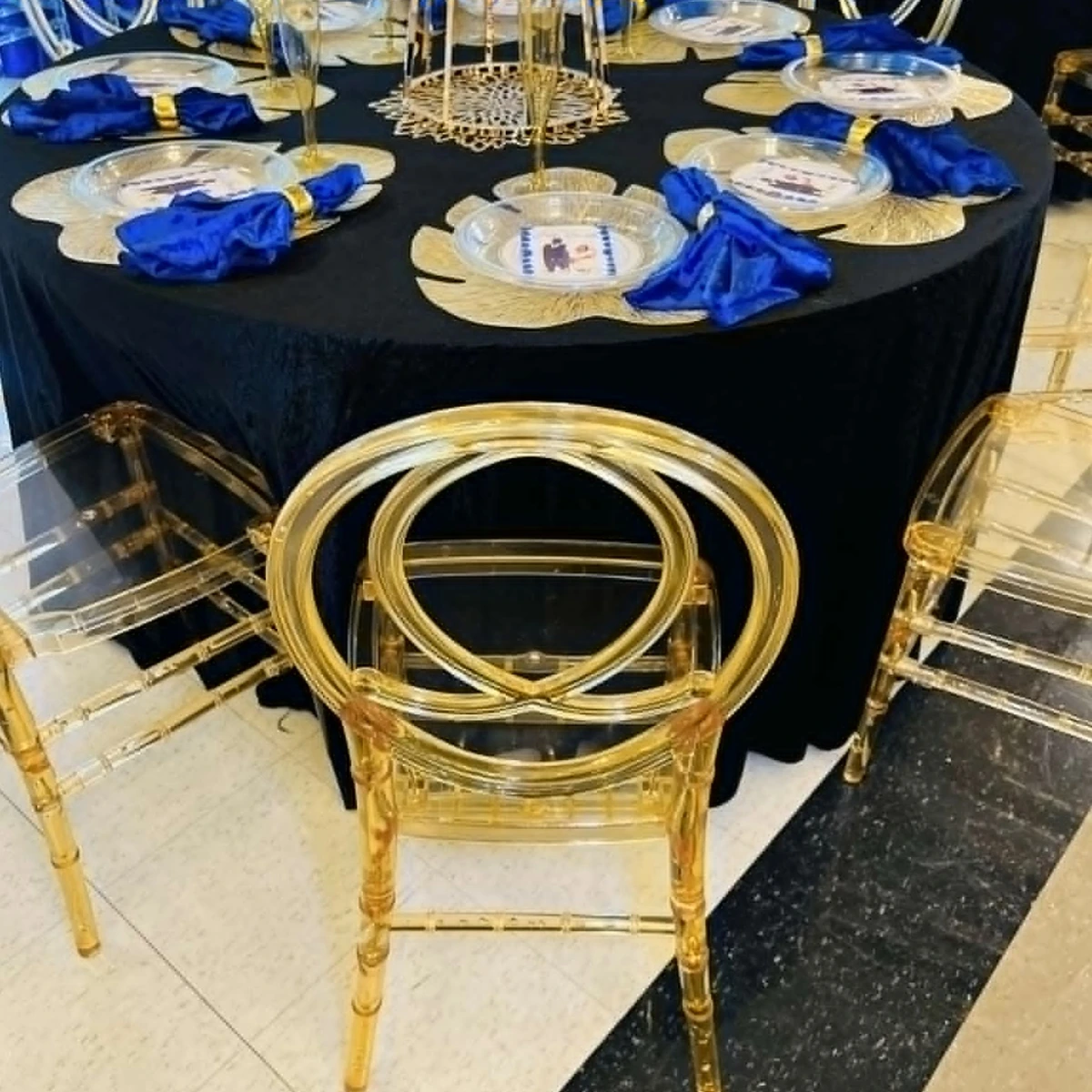 26pcs)Reception Luxury White clear Golden Banquet Wedding Chairs acrylic  Chair Dining Event For Restaurants Hotels