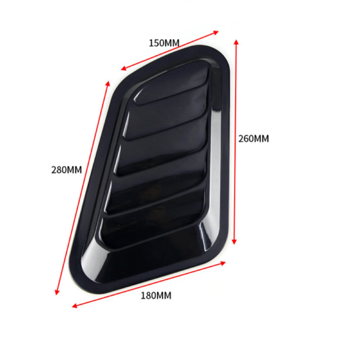 2Pcs  Universal  Car Decorative Cell Air Flow Intake Hood Scoop Bonnet Vent Cover Stickers Decoration Styling Carbon Fiber