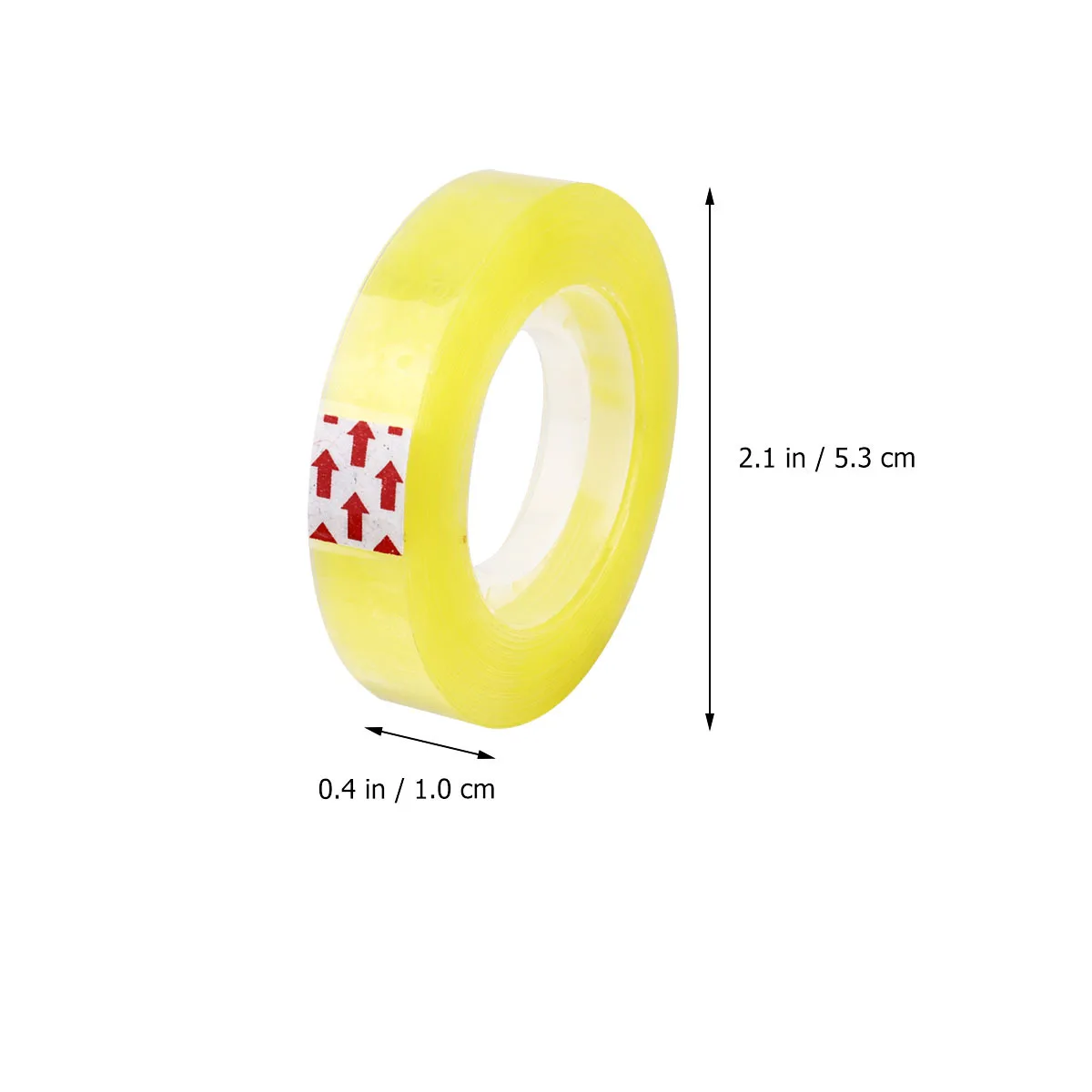 12Pcs Transparent Yellow Packing Tape Clear Bopp Strong Adhesive Easy Refill for Shipping Boxes Office School Sealing Tape