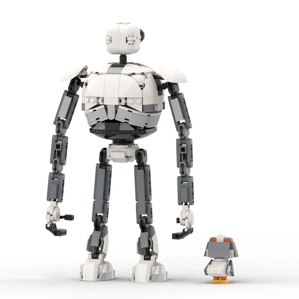 2 pièces Roz, Kit de briques de construction Brightbill du Robot Wilds du film, figurine de film Mecha modèle jouets cadeaux pour enfants (622 pièces)