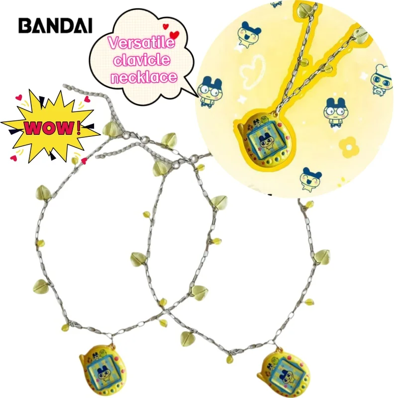 

New Tamagotchi Mametchi Creative Fashion All-Match Heart Choker Retro Cartoon Cute Chain-Style New Necklace Girl’s Birthday Gift