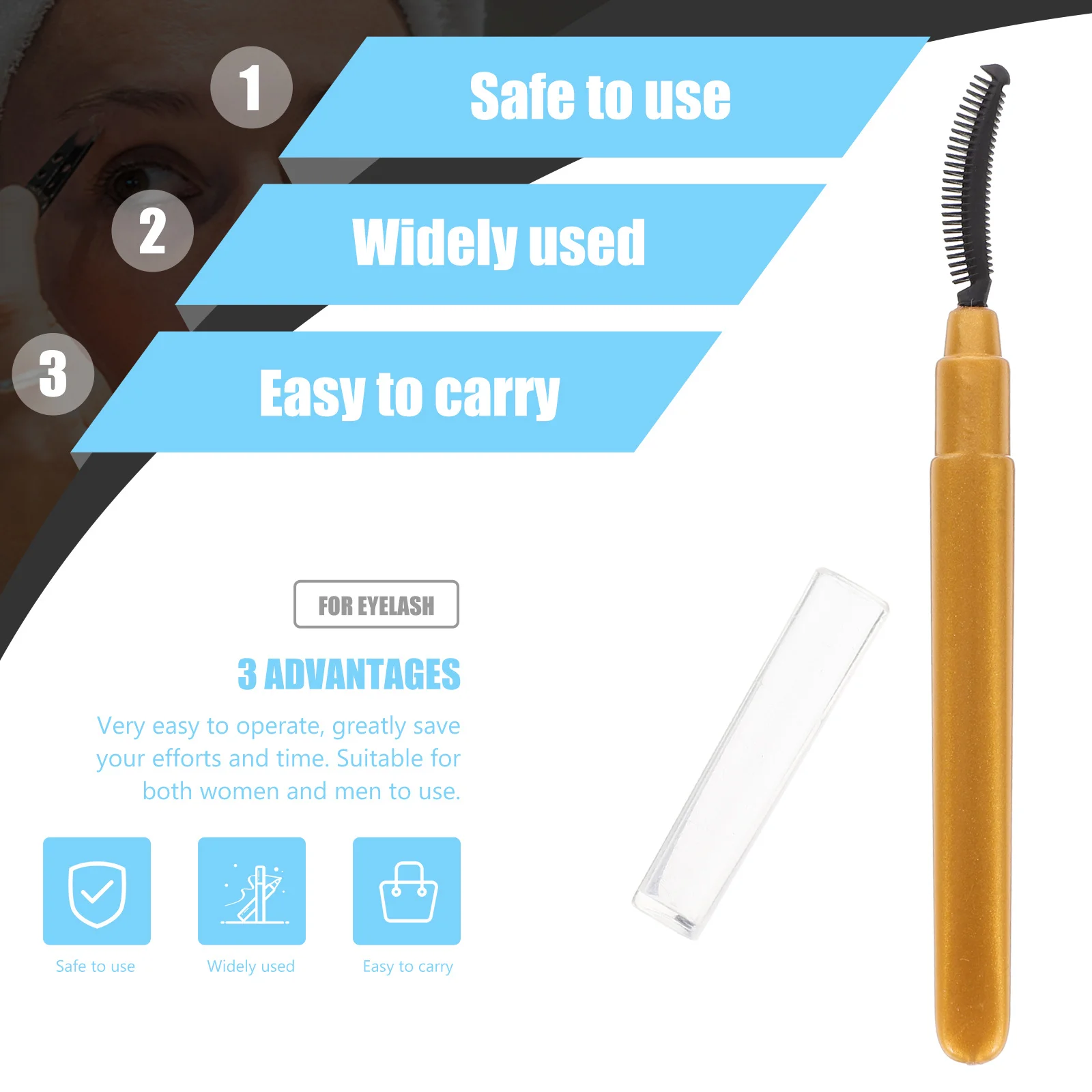 6 uds cepillo de pestañas herramienta aplicadora de pestañas varita de rímel de silicona suave para pestañas peine de pestañas herramientas de maquillaje de cuidado de cejas viaje