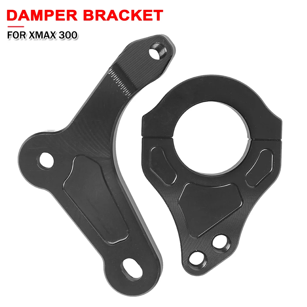

For Yamaha XMAX 300 X-MAX300 XMAX X-MAX 300 2018-2024 2025 Motorcycle Adjustable Steering Damper Stabilizer Bracket Mounting Kit