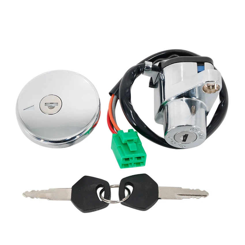 Juego de Llaves de Bloqueo para Asiento de Motocicleta, Kit de Tapa de Combustible, Interruptor de Encendido para Suzuki LS650 Savage LS650 Boulevard S40 OEM:37100-24844