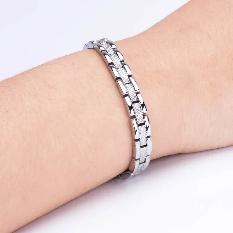 Magnetic Bracelets for Women Ultra Strength 3500 Gauss Magnet Steel Jewelry Gifts Adjustable Bracelet Length