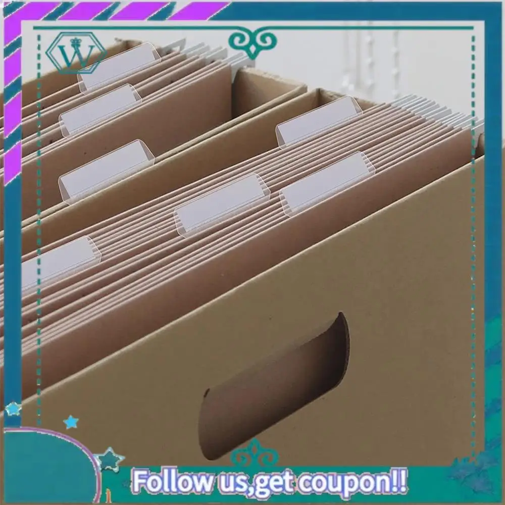 

Upgraded 60 Sets Hanging File Tabs And Inserts,Colorful File Folder Labels Filing Tabs For File Identification, Easy To Read