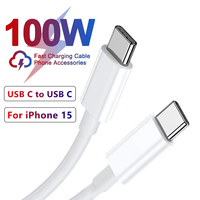 100W USB C to USB C Fast Charging PD Cable for iPhone 15 iPad 10 Huawei Honor Xiaomi Redmi Samsung Type C to Type C Charger Cord